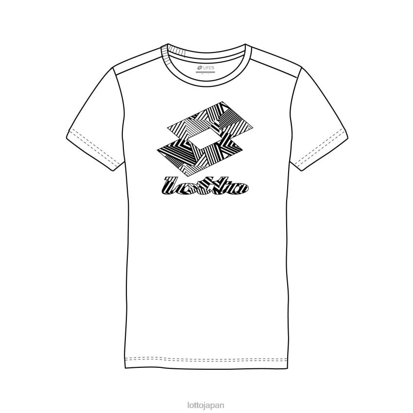 衣服 Lotto スマートB iii Tシャツ 明るい白色 子供たち NJB2J1144